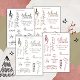 christmas quotes sticker sheet bundle