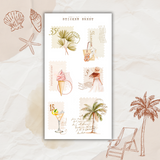 coastal chic sticker sheet