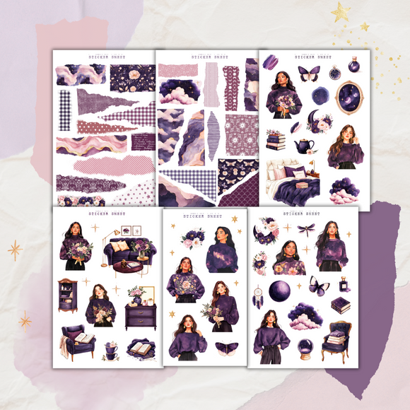 night bloom sticker sheet collection