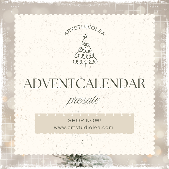 Adventcalendar PRESALE, Sticker Sheet and Washi Tape Adventcalendar,