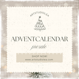 Adventcalendar PRESALE, Sticker Sheet and Washi Tape Adventcalendar,