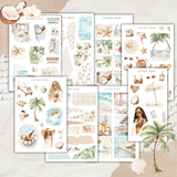 coconut dune sticker sheet set