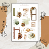 autumn gallery sticker sheet collection