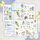 Amalfi coast sticker sheet set