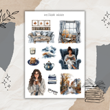 rainy days sticker sheet bundle