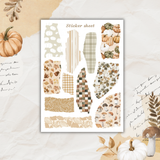 an autumn chapter sticker sheet bundle