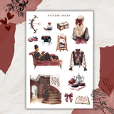 dark romance sticker sheet bundle