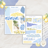 Amalfi coast sticker sheet set