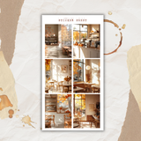 fall cafe picture sticker sheet
