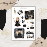 happy new years sticker sheet bundle
