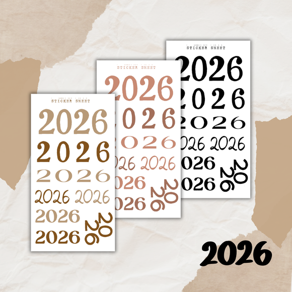 2026 header sticker sheet