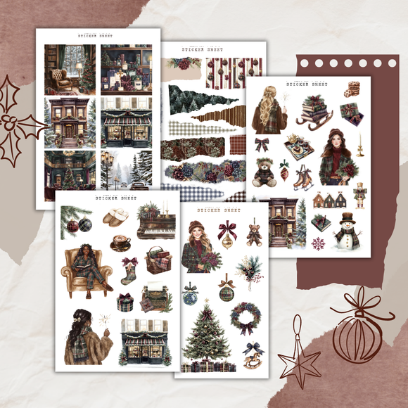 winter elegance sticker sheet bundle