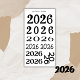 2026 header sticker sheet