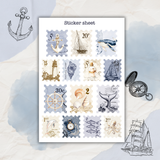 nautical sticker sheet bundle