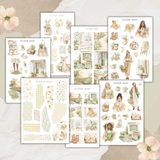 rustic spring sticker sheet bundle
