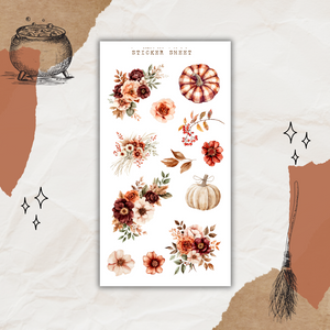autumn spells sticker sheet