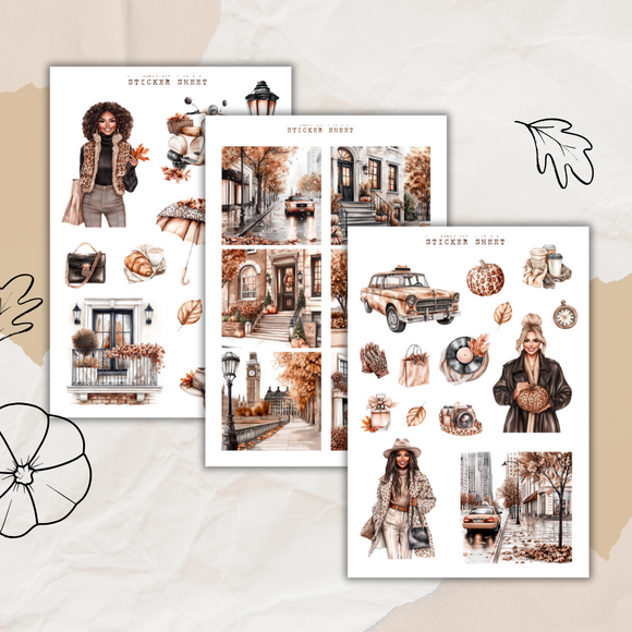 falling in style sticker sheet bundle