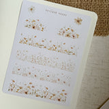 autumn flower meadow sticker sheet