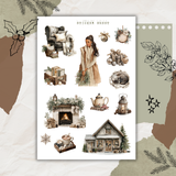 christmas farmhouse sticker sheet bundle