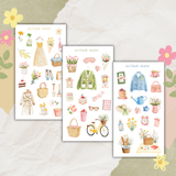 spring market sticker sheet bundle