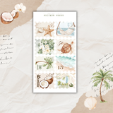 coconut dune sticker sheet set