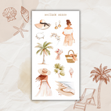 coastal chic sticker sheet
