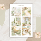 rustic spring sticker sheet bundle