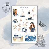 nautical sticker sheet bundle