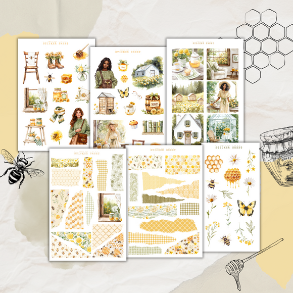 honey garden sticker sheet bundle