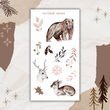 neutral winter forest sticker sheet bundle
