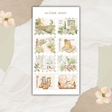 rustic spring sticker sheet bundle