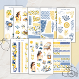 French lemon sticker sheet bundle