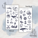 nautical sticker sheet bundle