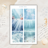 under the sea sticker sheet set