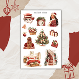 festive xmas sticker sheet bundle