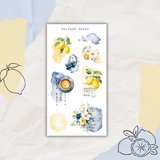 French lemon sticker sheet bundle