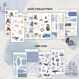 nautical sticker sheet bundle