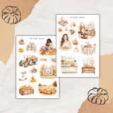 pumpkin season sticker sheet bundle