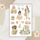 rustic spring sticker sheet bundle
