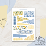 French lemon sticker sheet bundle