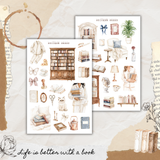 quiet chapters sticker sheet set