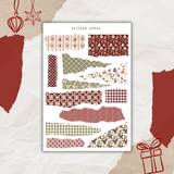 festive xmas sticker sheet bundle