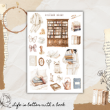 quiet chapters sticker sheet set