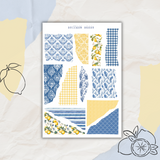 French lemon sticker sheet bundle