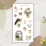 cottage heart sticker sheet bundle
