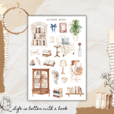 quiet chapters sticker sheet set