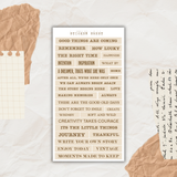 typed words and quotes sticker sheet bundle