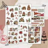 winter cottage sticker sheet bundle