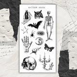 vintage halloween doodles sticker sheet