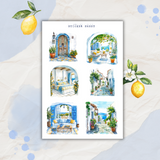 sunkissed mediterranean sticker sheet bundle